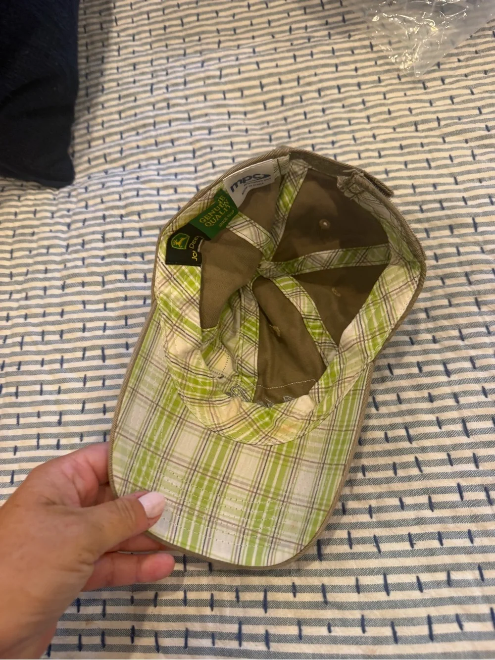 John Deere Brown Tractor Cap